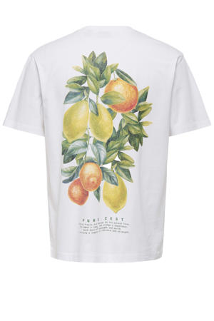 T-shirt met backprint wit