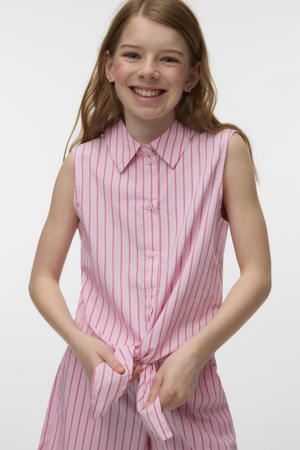 gestreepte blouse roze