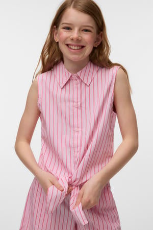gestreepte blouse roze