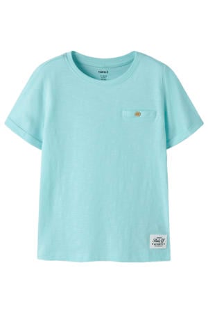 T-shirt aquablauw