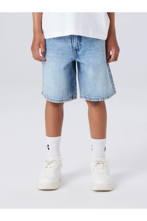 denim regular short light blue bleached
