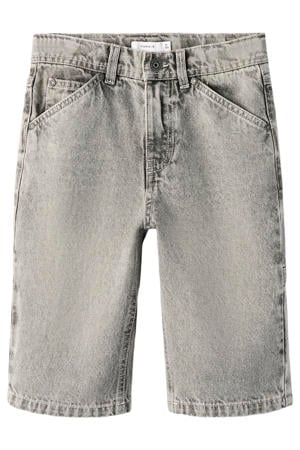 denim loose short grey denim