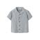 NAME IT KIDS gestreepte overhemd blauw/wit