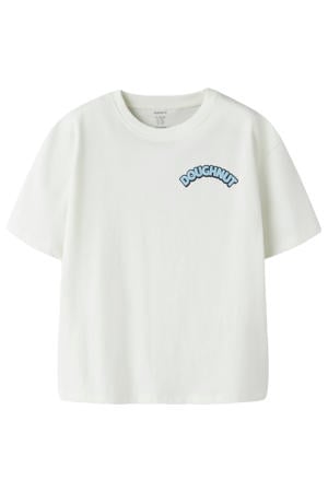 T-shirt met backprint wit