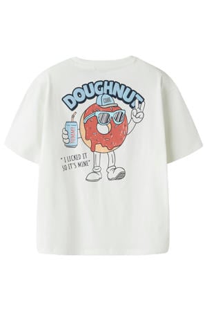 T-shirt met backprint wit