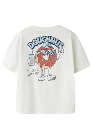 T-shirt met backprint wit