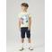 NAME IT KIDS T-shirt lichtgeel