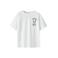 NAME IT KIDS T-shirt met backprint wit