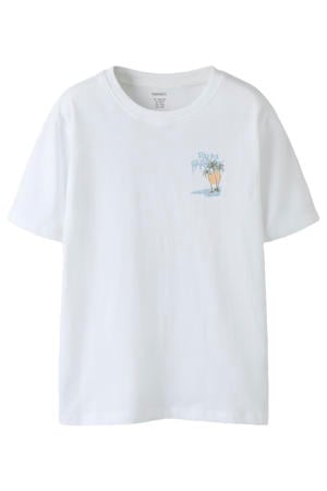 T-shirt met backprint wit