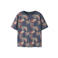 NAME IT KIDS gebloemde T-shirt donkerblauw
