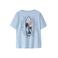 NAME IT KIDS T-shirt met backprint lichtblauw