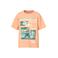 NAME IT KIDS T-shirt met printopdruk oranje