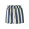 NAME IT KIDS gestreepte zwemshort donkerblauw/wit