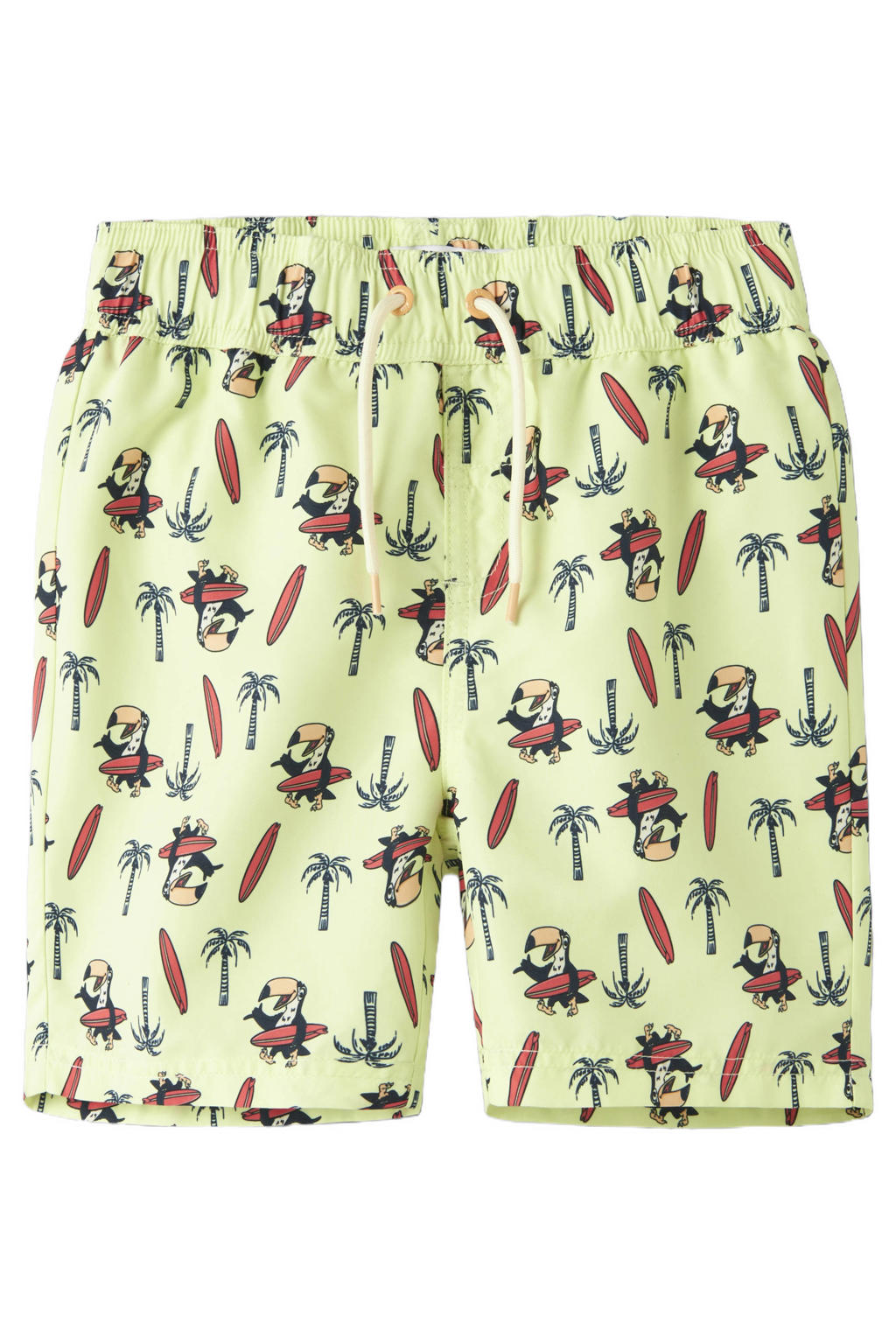 NAME IT KIDS zwemshort limegroen