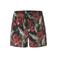 NAME IT KIDS gebloemde zwemshort zwart/rood