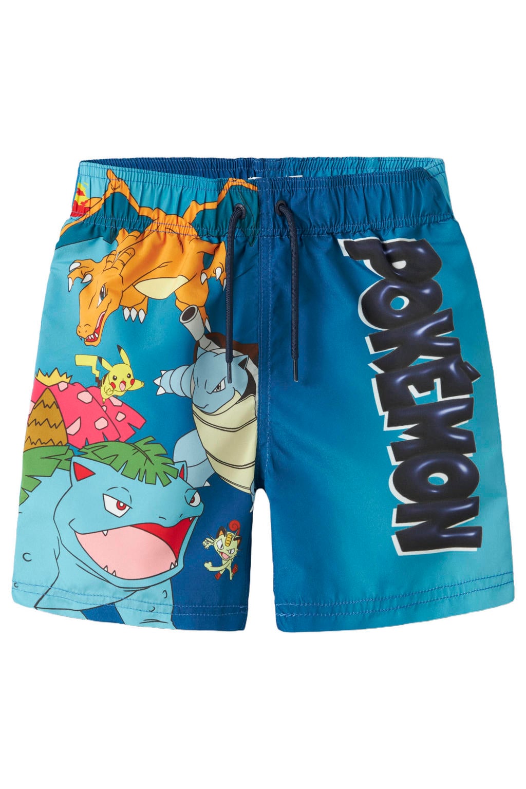 NAME IT KIDS Pokémon zwemshort blauw