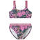 NAME IT KIDS crop bikini donkerblauw/roze