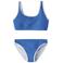 NAME IT KIDS crop bikini blauw/wit