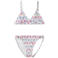 NAME IT KIDS triangel bikini paars/roze/wit