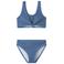 NAME IT KIDS crop bikini met glitters blauw