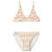 NAME IT KIDS triangel bikini oranje/roze/wit