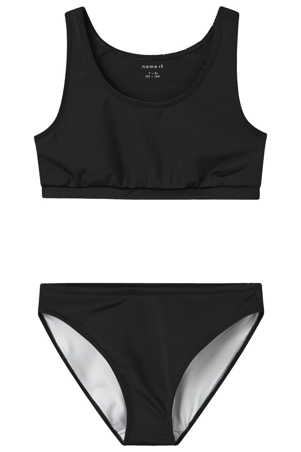 NAME IT KIDS crop bikini zwart