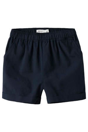 regular waist casual short donkerblauw