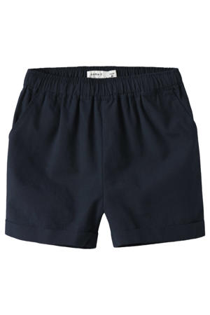 regular waist casual short donkerblauw