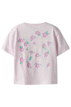 T-shirt met backprint lichtroze