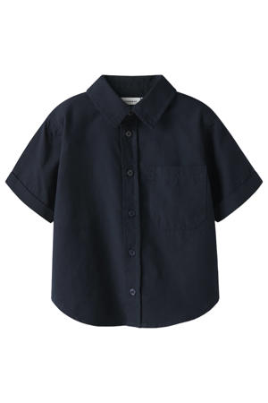 regular casual overhemd donkerblauw