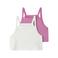 NAME IT KIDS cropped top - roze/wit (set van 2)