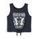 NAME IT KIDS cropped mouwloze top donkerblauw