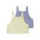 NAME IT KIDS cropped top - lichtgeel/paars (set van 2)