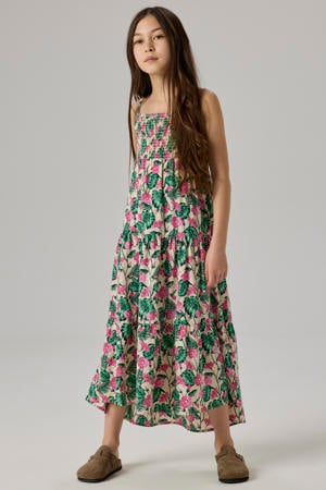maxi jurk beige