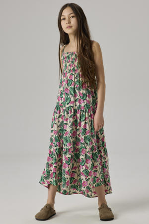 maxi jurk beige
