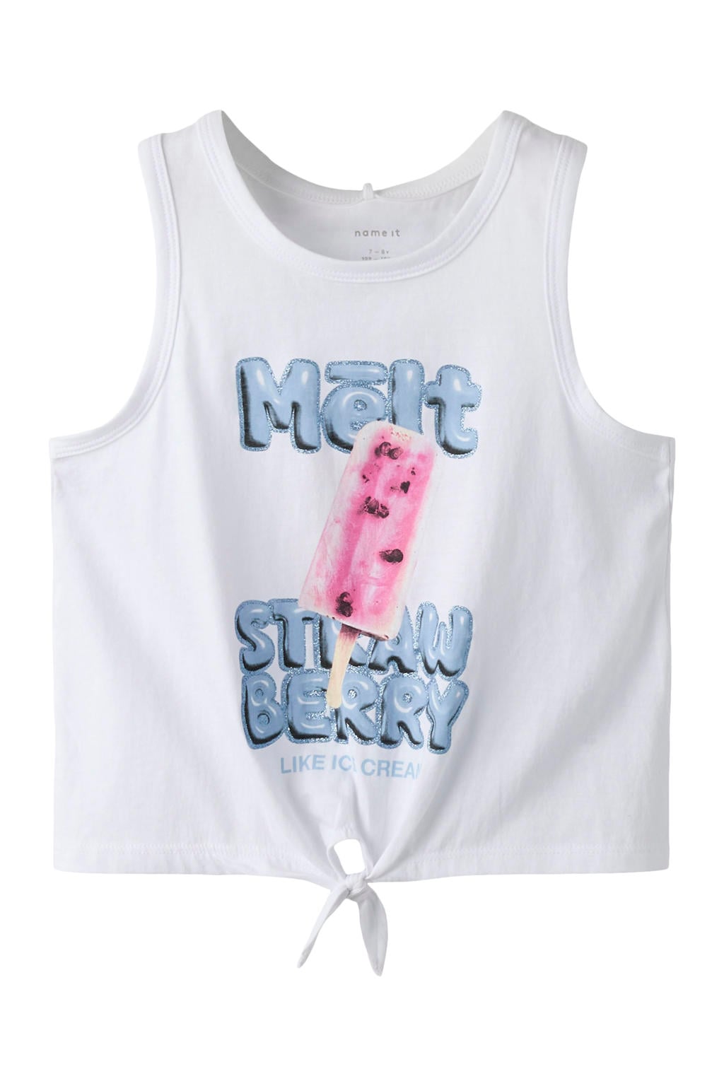 Witte meisjes NAME IT KIDS mouwloze top met ronde hals