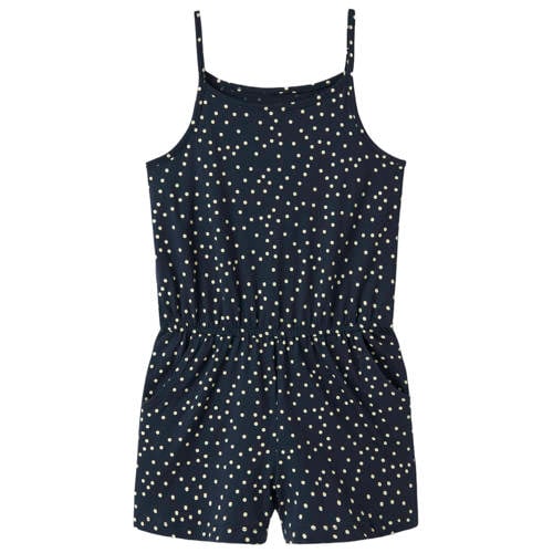 NAME IT KIDS playsuit met stippen print donkerblauw
