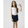 NAME IT KIDS skort gebreid donkerblauw