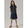 NAME IT KIDS korte jurk met stippen donkerblauw
