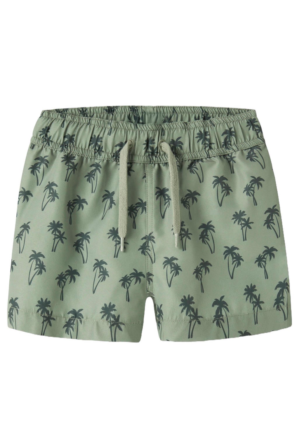 NAME IT MINI zwemshort met all over print grijsgroen