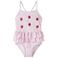 NAME IT MINI badpak met ruches roze/wit