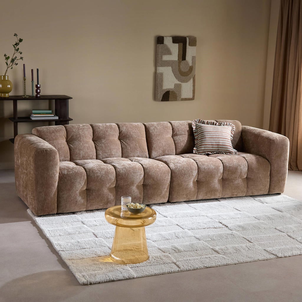 NOUS Living 4-zitsbank Lina - bruin