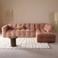 NOUS Living hoekbank rechts Lina - roze
