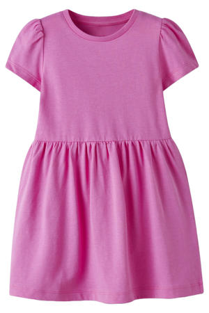 midi jurk roze