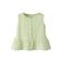NAME IT MINI mouwloze top limegroen met textuur