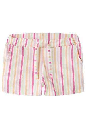 regular gestreepte casual short roze