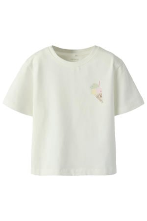 T-shirt met backprint wit