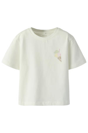 T-shirt met backprint wit
