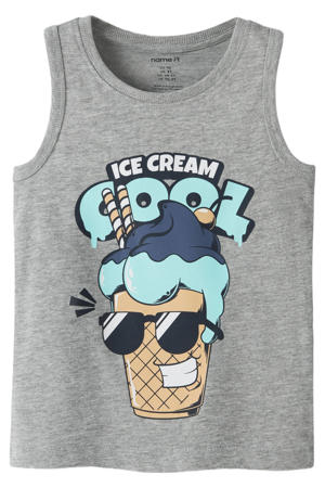 tanktop grijs melange