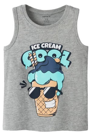 tanktop grijs melange